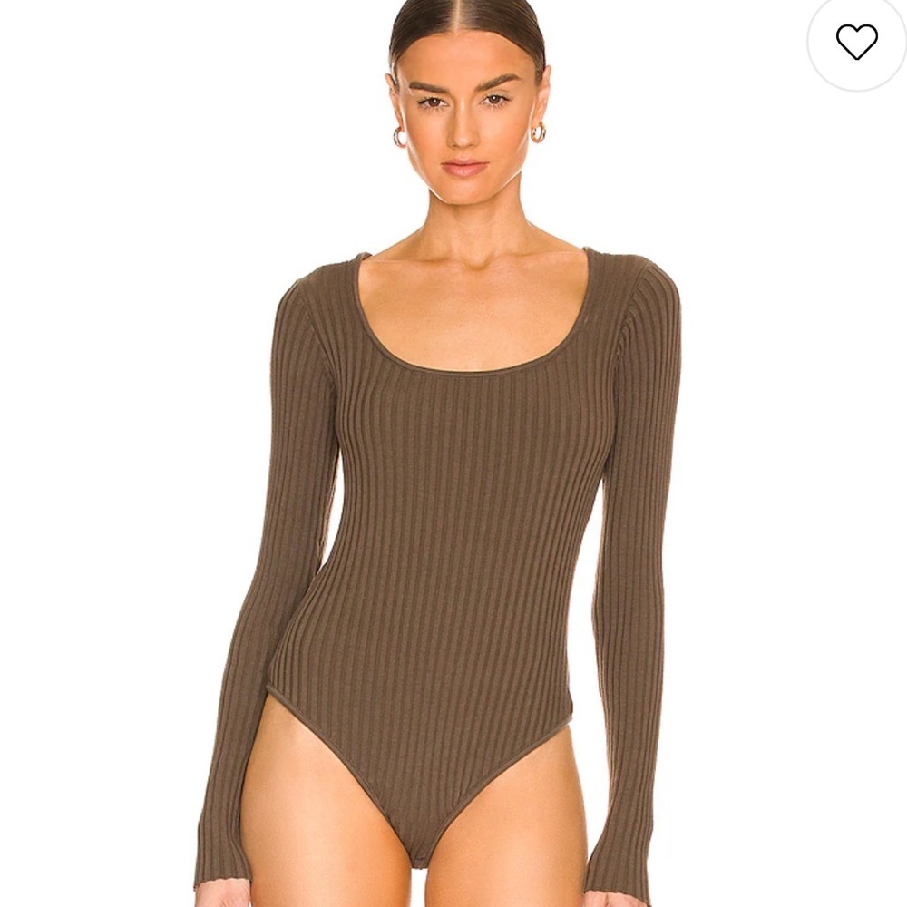 Anine Bing NEW Felicity Bodysuit in Olive